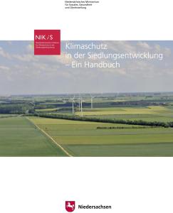 Titelseite der Broschüre: Klimaschutz in der Siedlungsentwicklung